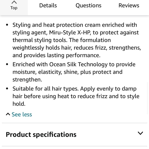 SACHAJUAN UNISEX HAIR PROTECTION FROM HEAT DAMAGE WHILE ADDING MOISTURE & SHINE - Picture 7 of 8